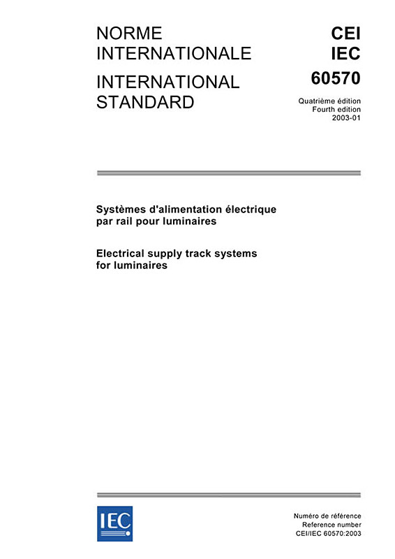 Cover IEC 60570:2003